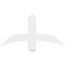 Ekena Millwork Bellingham Architectural Grade PVC Gable Bracket, 36"W x 18"H x 4"D x 4"F, 12/12 Pitch GBP036X18X0404BEL00 - alternate 4